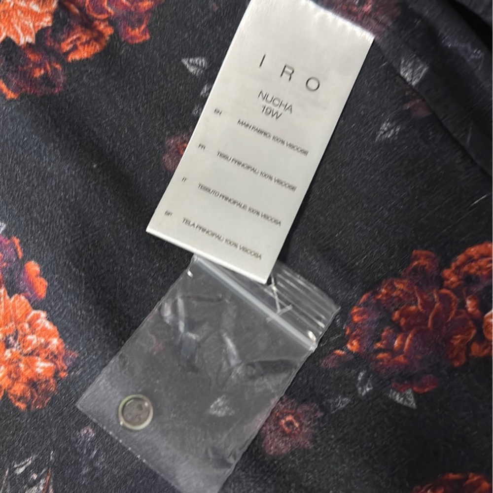 NWOT Iro wrap dress floral size 36 us size 4 - Picture 7 of 8